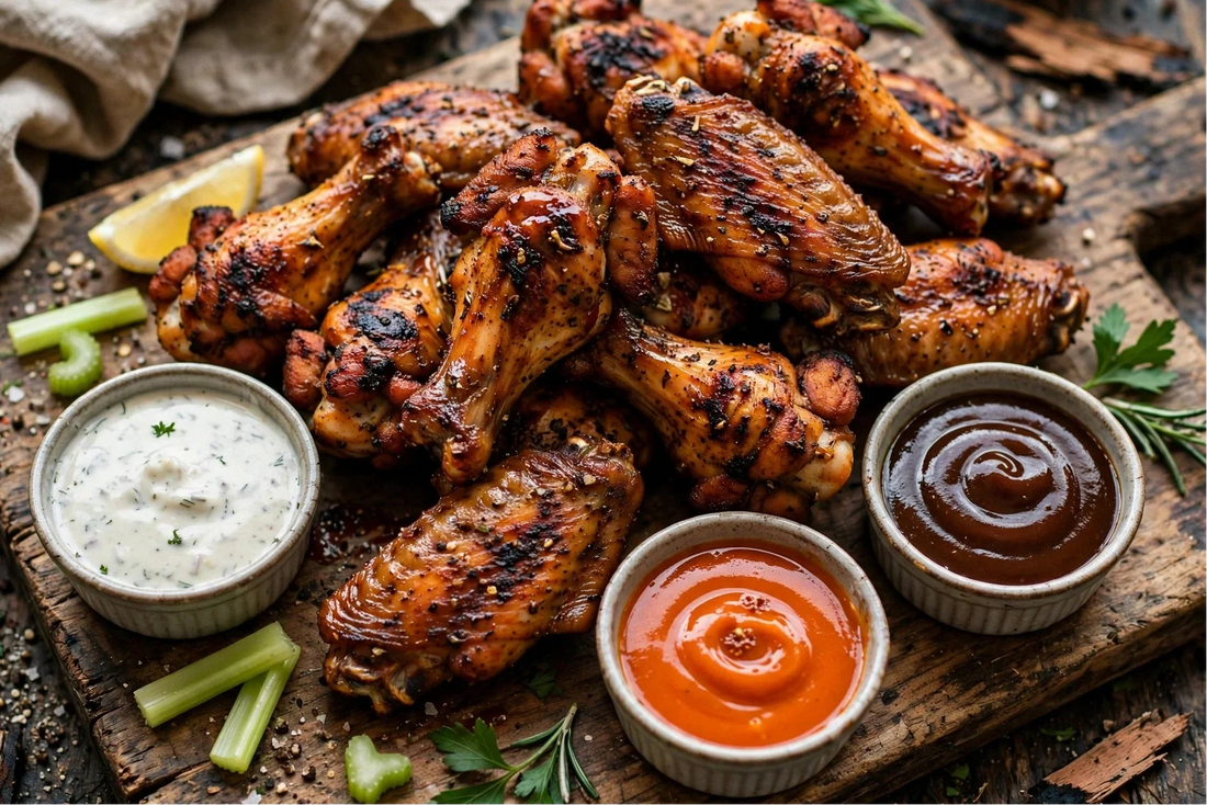 Maple Bacon Smoked Chicken Wings